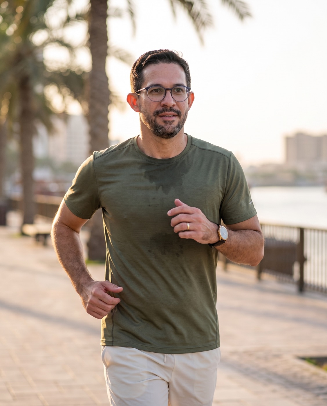 Running at dawn